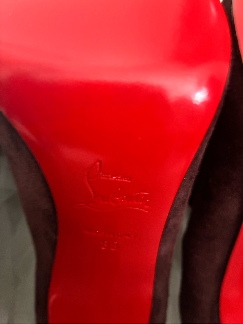 Brand new, never worn.Christian Louboutin Style Red-Soled Women's Pumps - Burgan - Picture 6 of 8